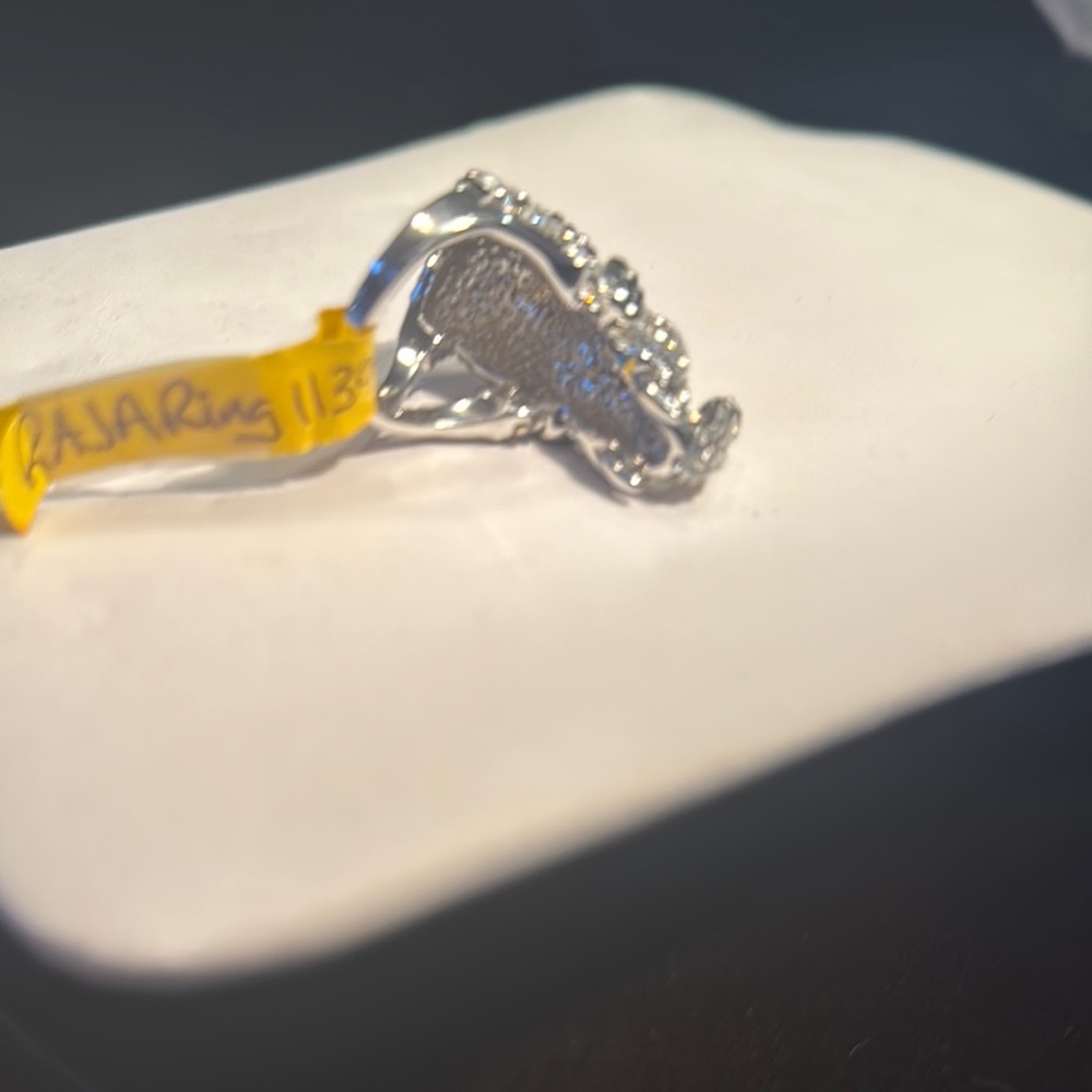 “RAJA” Silver Elephant Ring by Park Lane size - Picture 5 of 7